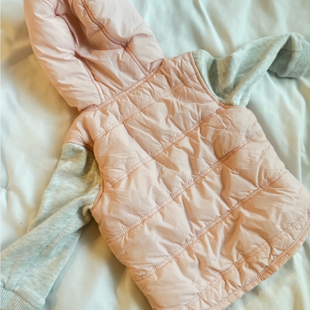 Tucker + Tate Pink and Gray Puffer Jacket - Picture 4 of 6